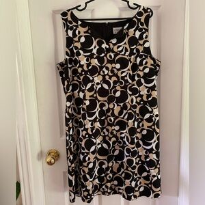 LAST CALL - Cleo Petites Geometric Sleeveless Dress